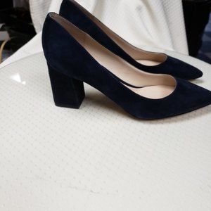 Marc Fisher Navy Suede Pump
